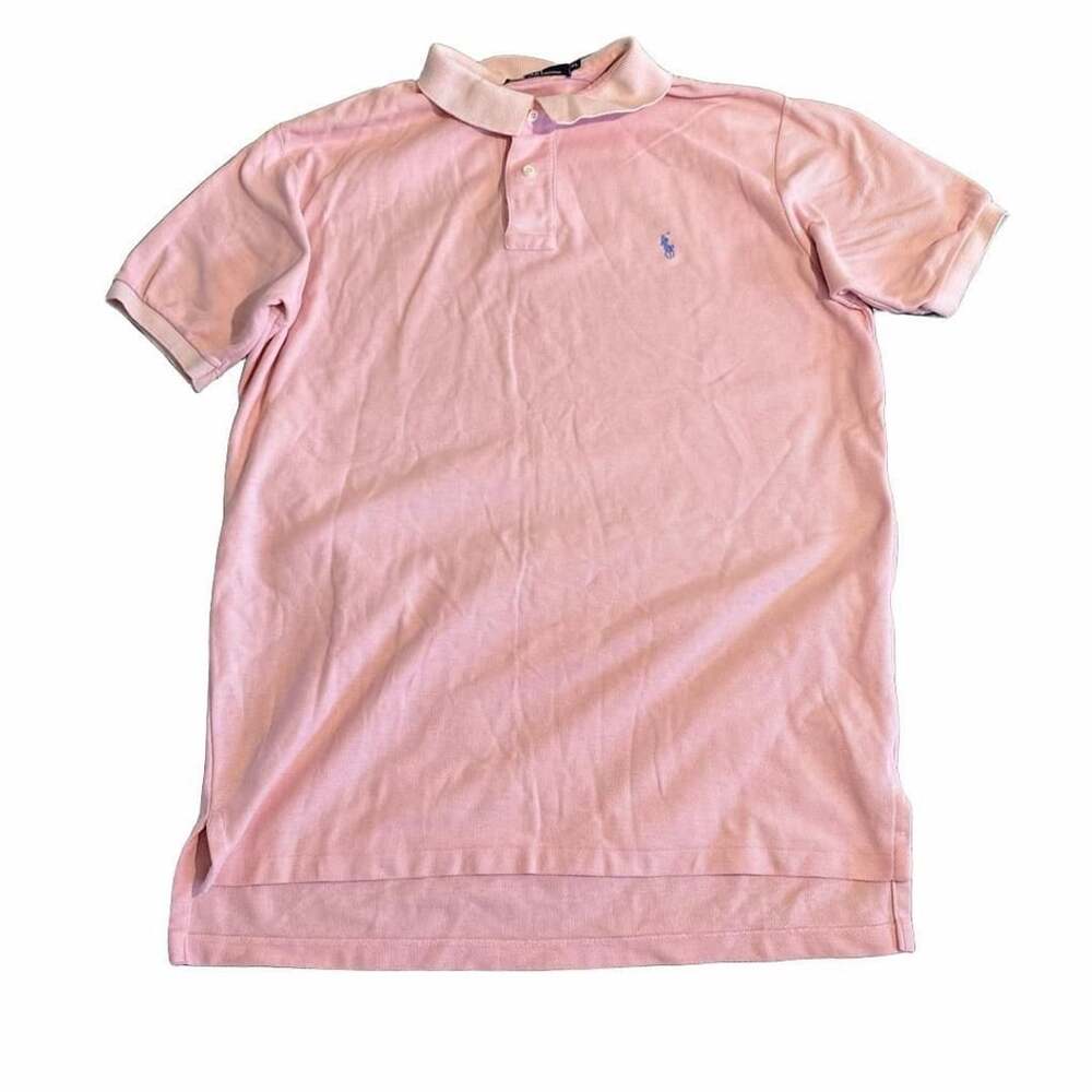 Polo Ralph Lauren Polo Shirt Size XL Pink Cotton Short Sleeve